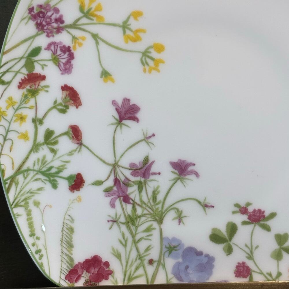Mikasa Floral Square Salad Plate Wildflower Garden Bone China New Without Tag - Picture 2 of 9